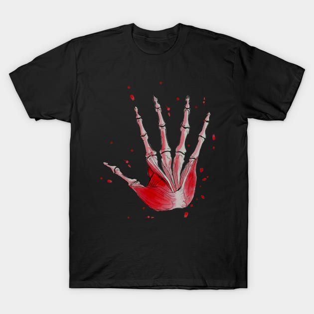 Skeleton hand T-Shirt by Keen_On_Colors